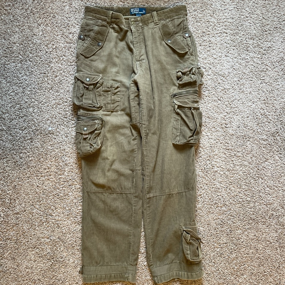 90s Polo Ralph Lauren tactical corduroy pants